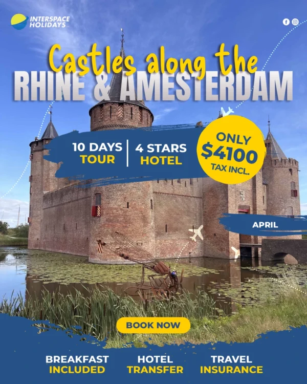 Castles along the Rhine & Amsterdam April 2027
